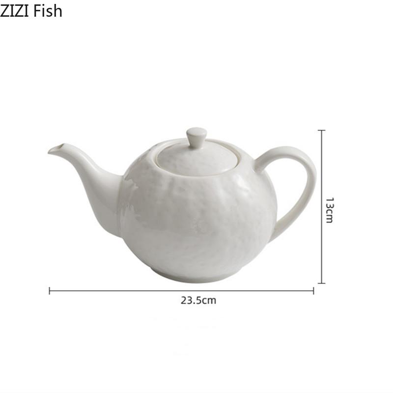 Weiße Porzellan Teekanne Restaurant Longjing Pu'er Teezubereiter Kreatives Keramik Kung Fu Teeset Heim Teezeremonie Zubehör
