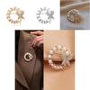 Stylish And Elegant Silver And Gold Butterfly Brooch With Rhinestones And Pearls For Women