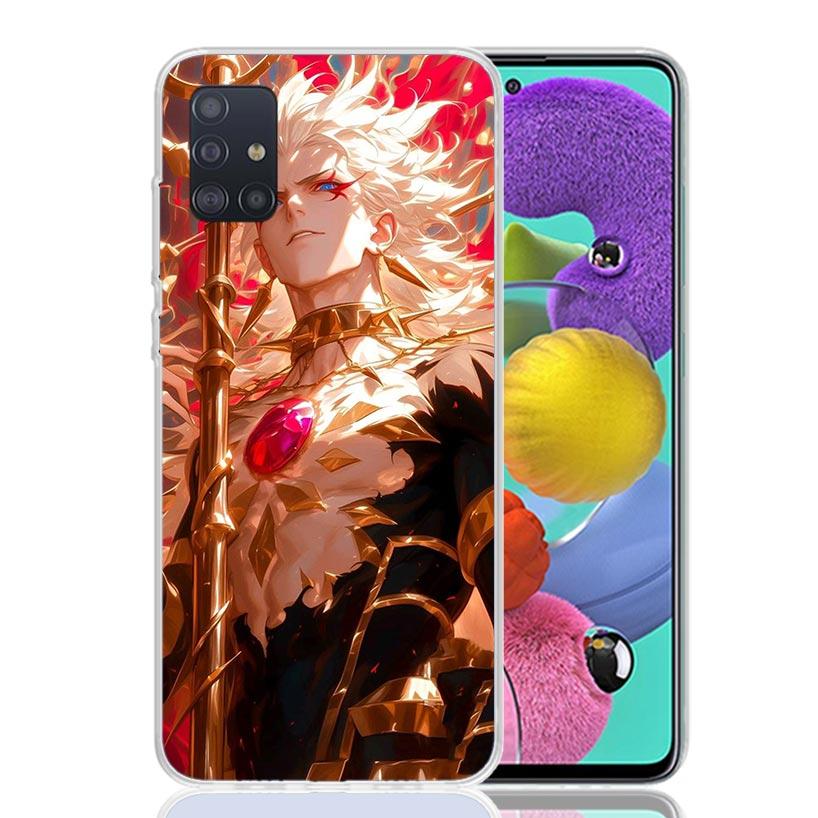 Fate Zero Stay Night Gilgamesh Phone Case For Samsung Galaxy A52 A32 A22 A12 A02S A50S A30S A51 A31 AA71 Note 20 Ultra 10 S10 Pl
