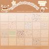 24 Sheets/set DIY Nail Sticker Self Adhesive Cartoon Cup Stickers Multifunctional Soft Embossed Sticker Book