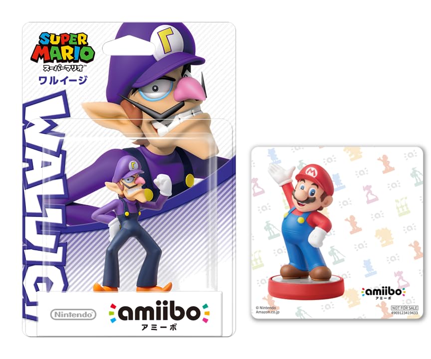 

amiibo Waluigi Mario Original sticker included (Super Series) [Bonus]