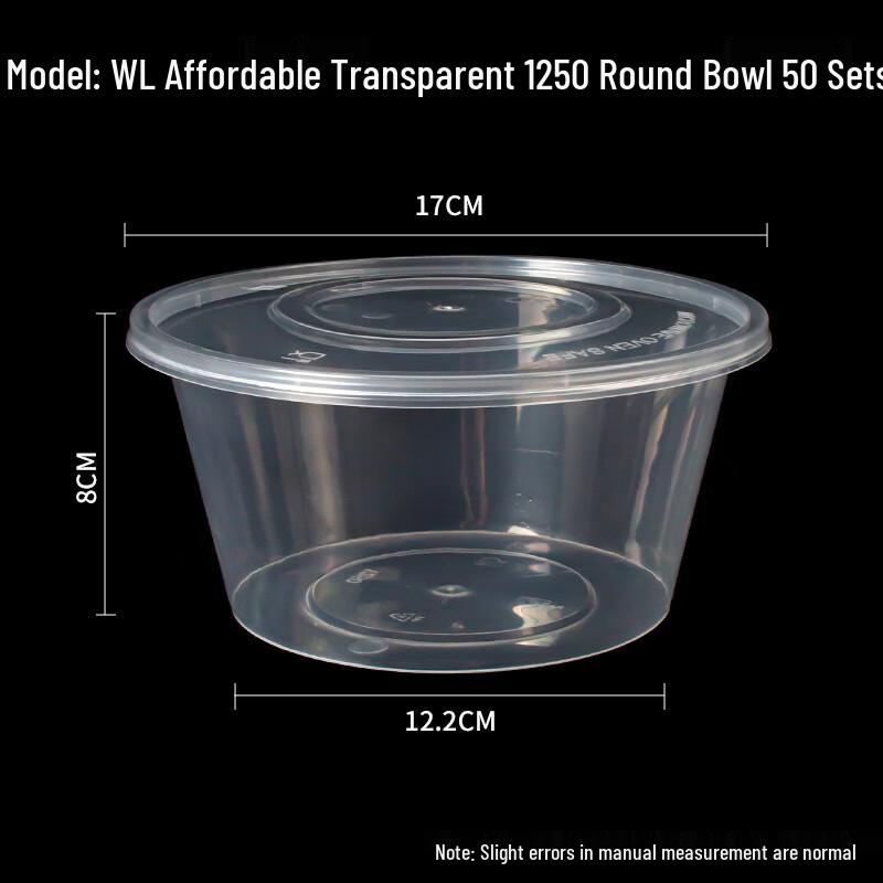 

Disposable Round Food Containers with Lids
