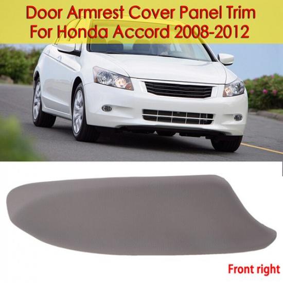 For 2008-2012 Honda Accord Leather Door Panels Armrest Cover Front Right Grey