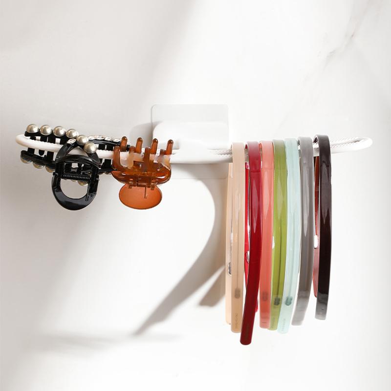 Non-marking Wall-mounted Hair Bands Hangers Hair Bands Hair Clips Head Rope Jewelry Organizer Household Multifunctional Organizer