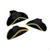 Pirate Cap Buccaneer Tricorn Hat for Masquerade Theme Party Carnival Festival