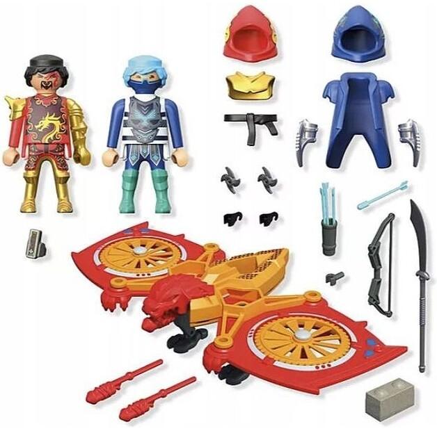 Конструктор пластиковый Playmobil 71833 боевой дрон ниндзя, 39 деталей