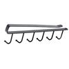 Under Cabinet Hook Multifunctional Rustproof Iron 6 Hooks Cabinet Storage Hanger for Bedroom Kitchen