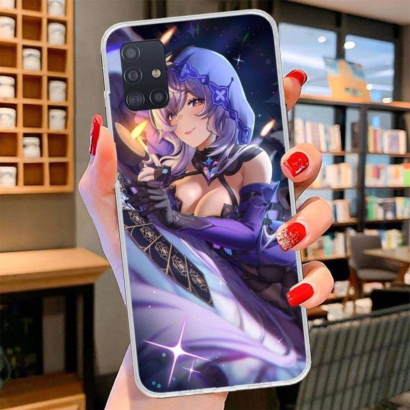 Honkai Star Rail Black Swan Cover Phone Case For Samsung Galaxy A12 A22 A32 A52 A72 A02S Phone Case Note 20 Ultra 10 S10 Plus A5