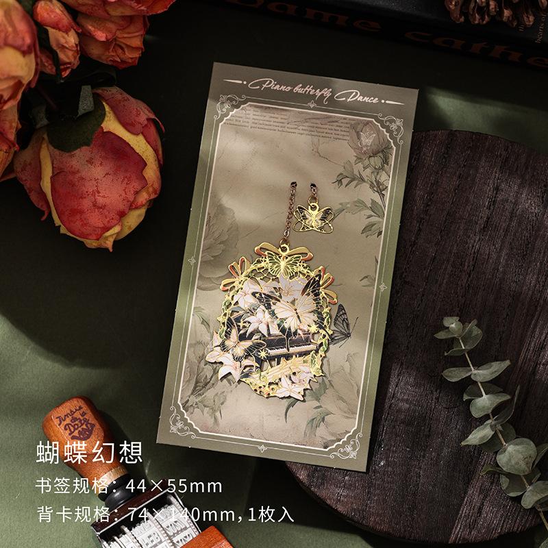 Hollow Flower Metal Bookmark Painted Book Clip Student Reading Stationery Teacher Gift Book Accessories Bookmarks for Books