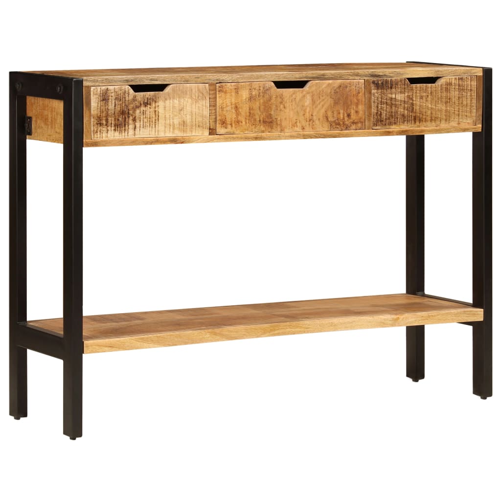 Vidaxl Szafka Z 3 Szufladami, 110X35X75 Cm, Lite Drewno Mango
