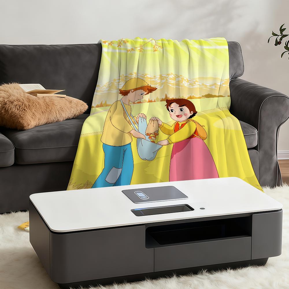 H-HeidiS-ES Ragazza Delle A-AlpS-ES Coperta Plaid Super Morbida Peluche Soggiorno Divano Divano Regali di Compleanno Infantili