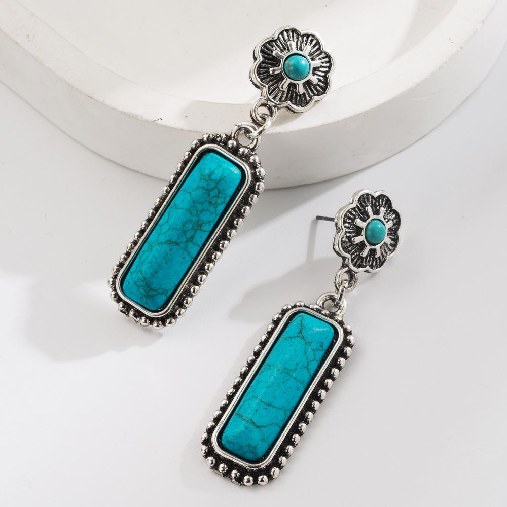 Exaggerated Earrings, A Trendy Vintage Style, New Model, Geometric Star and Lightning Shape Earrings Long ellipse