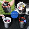 4L Multifunctional Folding Trash Can With Lid Portable Camping Travel Water Bucket Storage Bucket Garbage Bin Outdoor Use