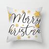 Merry Christmas Printed Pillowcase Christmas Style Cushion Cover Home Sofa Decor Throw Pillowcase