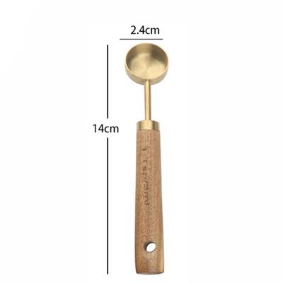 Messbecher Löffel Edelstahl Gold Bartending Waage Backwerkzeuge Küchenzubehör Mini Teelöffel