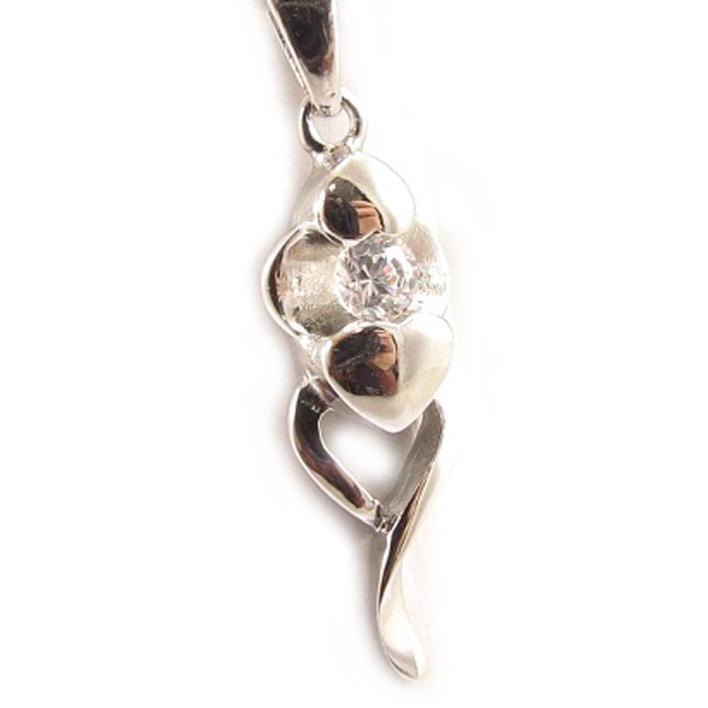 Les Trésors De Lily [C4648] - Pendentif Argent 'Câlin' Blanc