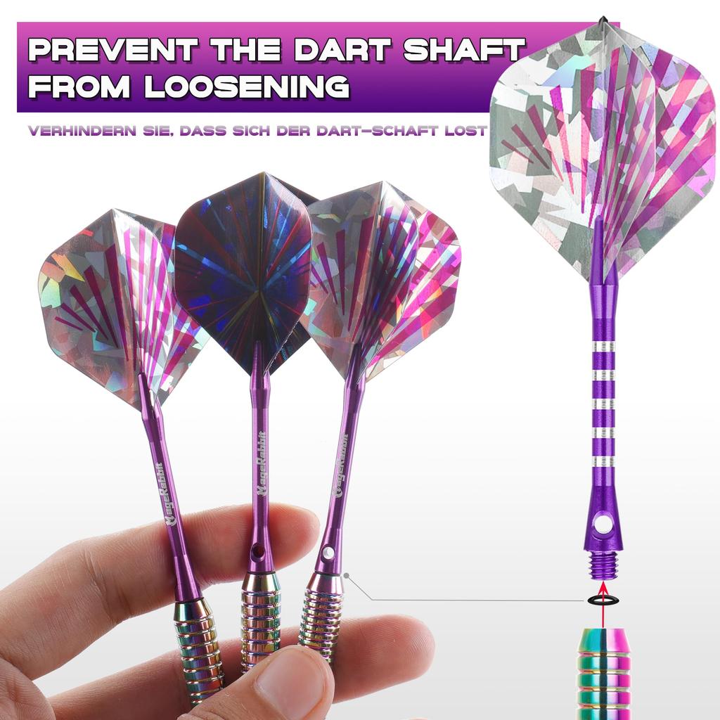 MageRabbit Soft Tip Darts 3 Aluminium Professional 3 Ersatzpfeile 3 Ersatzpfeile aus Kunststoff und Kupfermaterial 16 g für elektronische Dartpfeile Dartpfeile Pfeile
