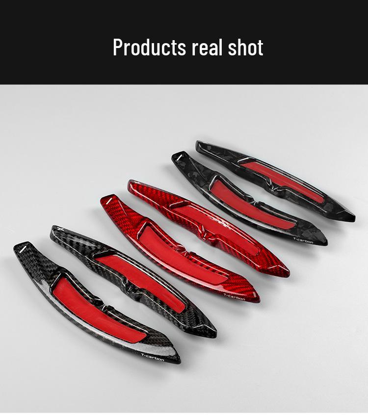 True Carbon Fiber Steering Wheel Paddle Shifters for Panamera, Macan, 911, Cayenne - T-Carbon