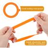 6Pcs Rubber Seals Rings for Glass Jars, Airtight Silicone Replacement Gasket for Jars Leak-proof Airtight Rubber Seal -3.7 Inches (Orange)