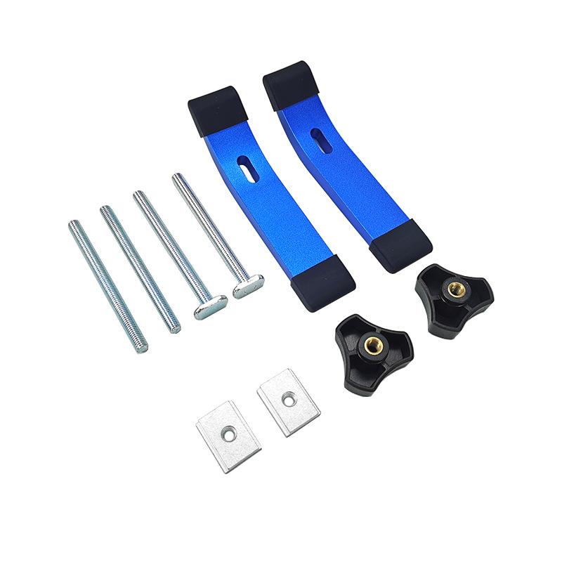2-Pack T-track Hold Down Clamps Aluminum Woodworking T Track CNC Router Clamp T Slot Fixtures, Home Improvement  Auxiliary Tool