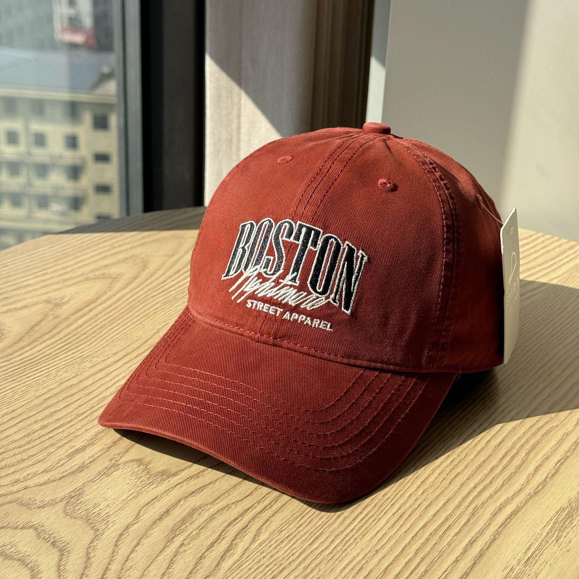 

New Spring/Summer Breathable Soft Top Slimming Baseball Cap for Women, Korean Style Fashionable Versatile Casual Sun Protection Duckbill Cap Adult54-60Adjustable вина червоного кольору