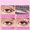 640 Tufts Of Natural Thick D-Song False Eyelashes 10-16Mmdiy Segmented Multi-Hair Single Tuft Eyelashes
