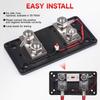 M10 4 Terminal Power Distribution Block Bus Bar 12-48V 750A for Automobile Boat RV Screw Terminal Power Distribution Block