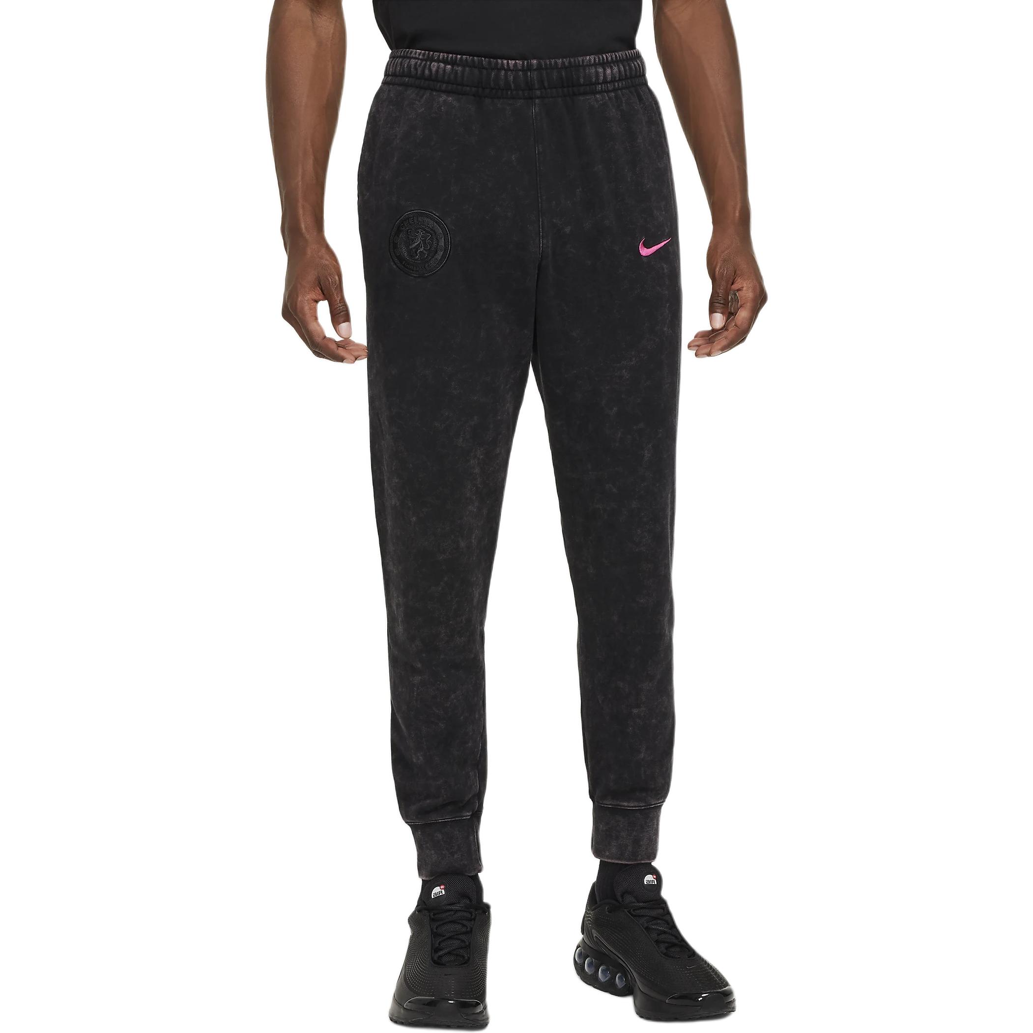 

Nike Логотип Шнурок Средняя посадка Зауженные Трикотажные джоггеры Мужские джоггеры Черный FZ4174-010 XL