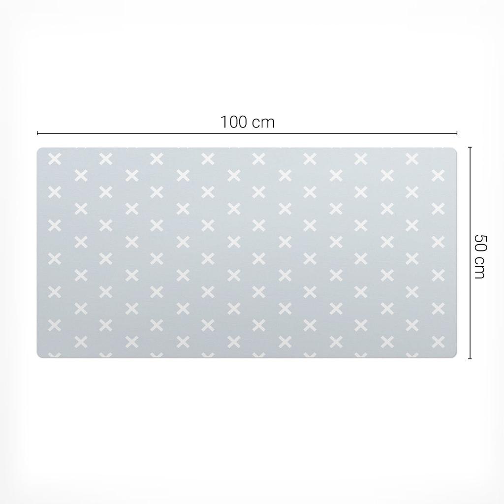 Decorative Table Mat with Premium Print Crosses On Background 100X50 Cm