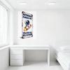 Vintage Astronaut Parking Only Metal Tin Sign, Rusted Edges, Cartoon Astronaut On Rocket with Galaxy Visor, 'VIOLATORS WILL BE M