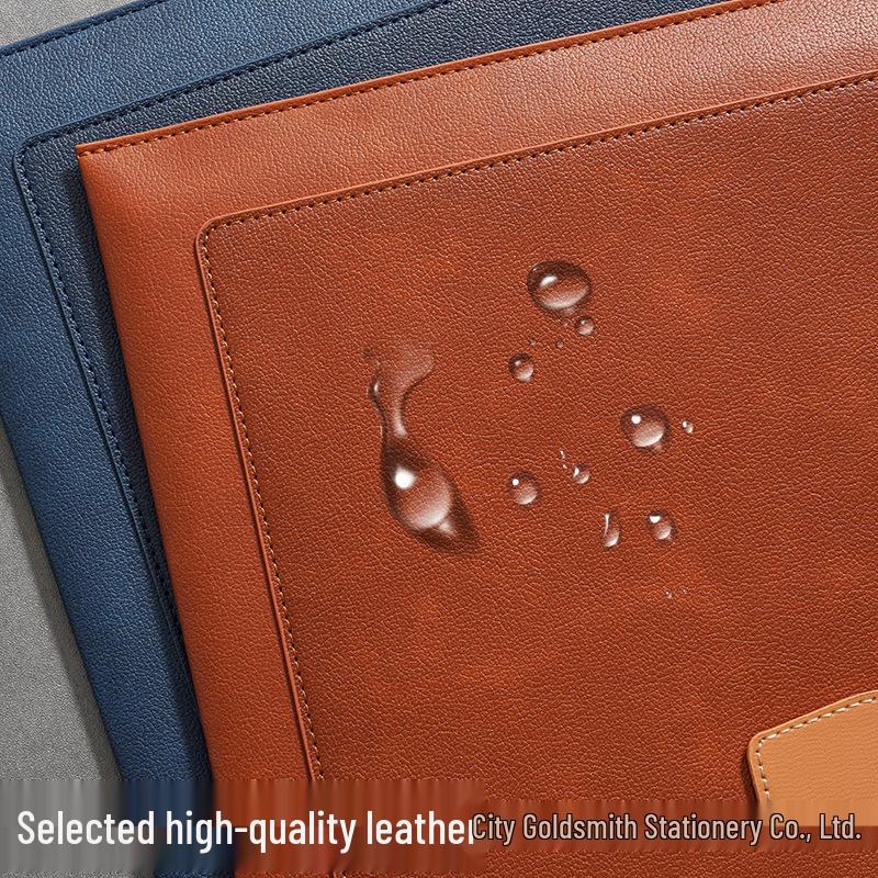 A4 Leather Document Holder with Customizable Logo