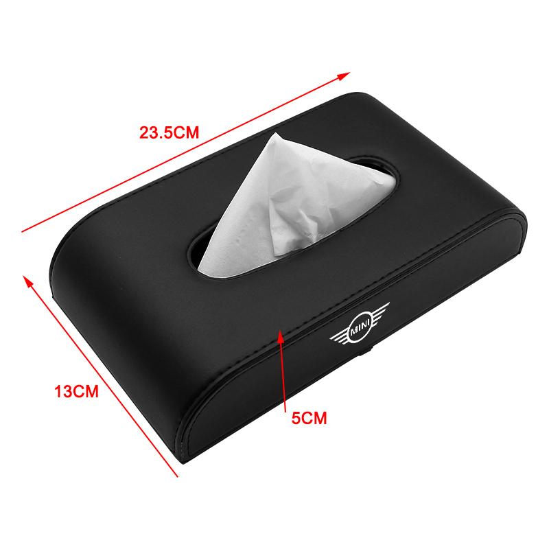 1Pcs Car Tissue Box Holder Armrest Box Storage Case Car Accessories For BMW Mini Cooper F54 F55 F56 R56 R60 SONE Roadster Clubman Coupe