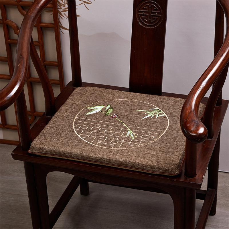 Chinese Style Cushion Mahogany Furniture Sofa Seat Cushion Taishi Circle Chair Tea Chair Non-slip Back Cushion