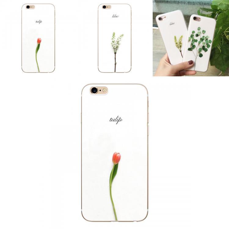 For Iphone 6 6s 7 7s Case With Colorful Rose Tulip Patterned Creative Protective Cover For Kids