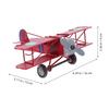 Iron Airplane Model Decor For Kids Birthday Party And Aviation Enthusiasts 2Pcs Vintage Style