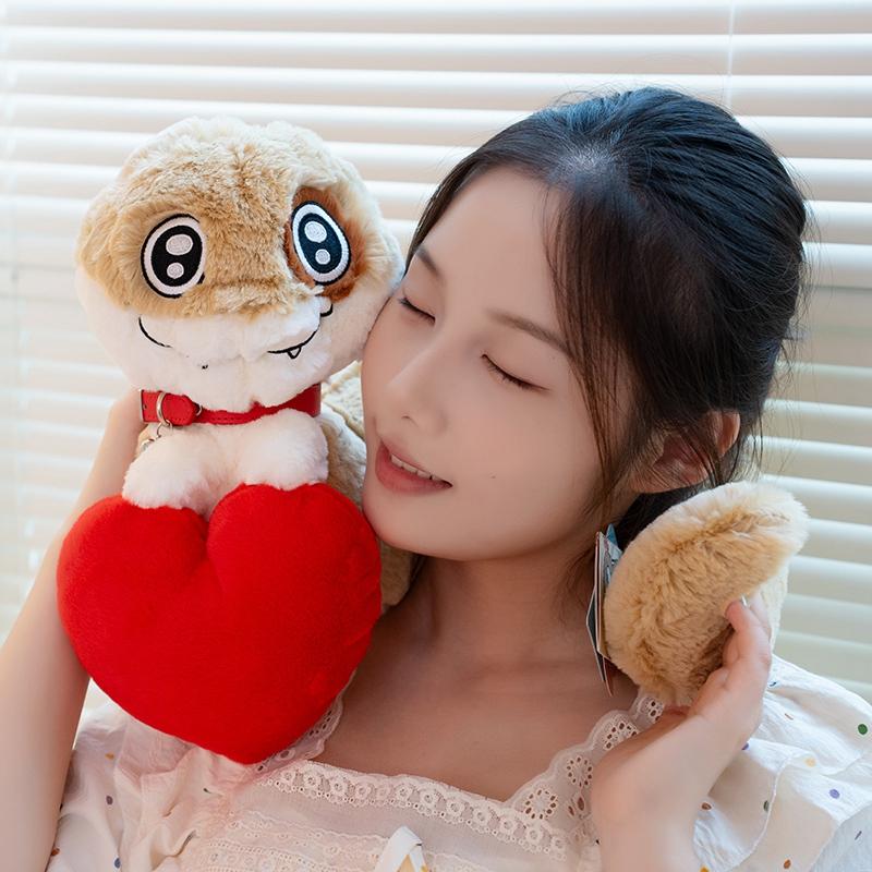 Cartoon Creative Cute Puppy Snake Plush Doll Pillow High Quality Authentic Love Yellow Hat Snake Plush Toy Home Decoration
