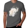 Playfull Cat Burning Fur Tshirt Halloween Casual Tshirt