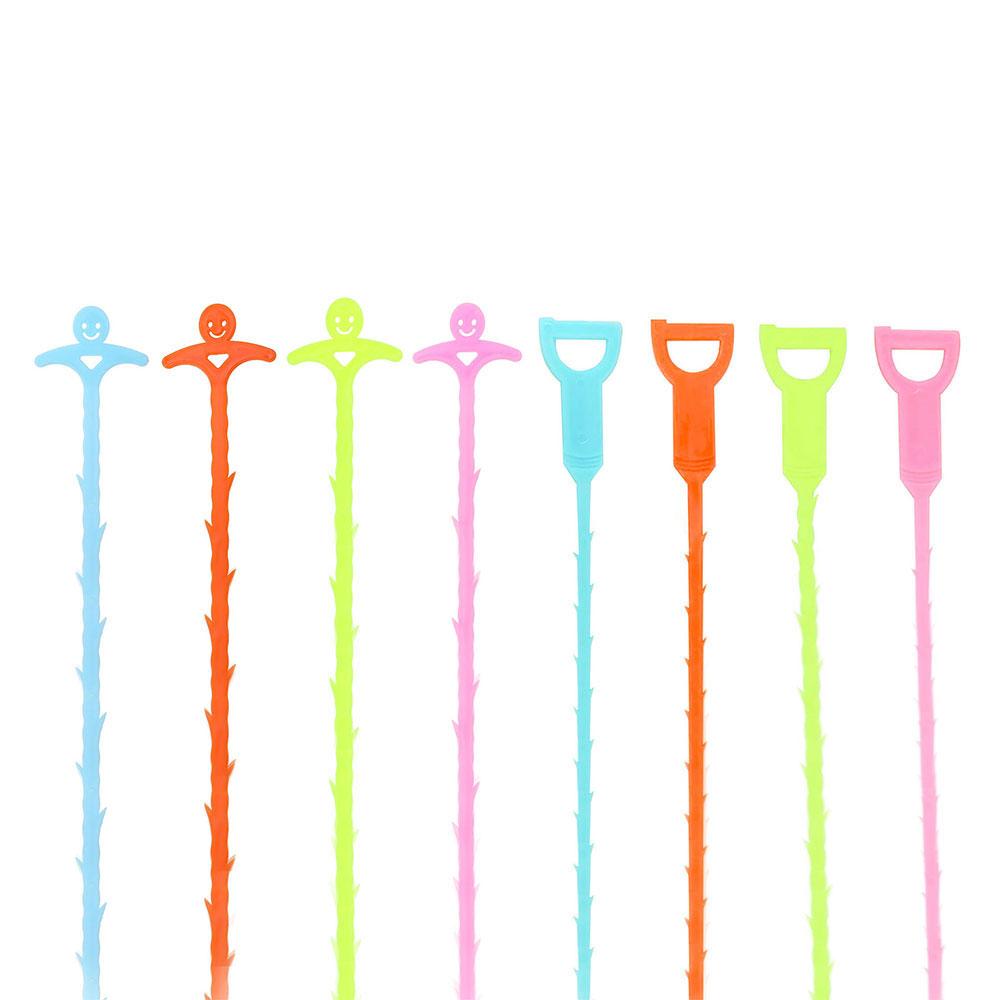 Silicone World Sink Pipe Drain Cleaner Pipeline Hair Cleaning Kitchen Bathroom Shower Sewer Clog Plastic Hook Dredging Tools