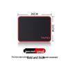 Red-Stitched XL Gaming Mouse Pad for Office and Esports