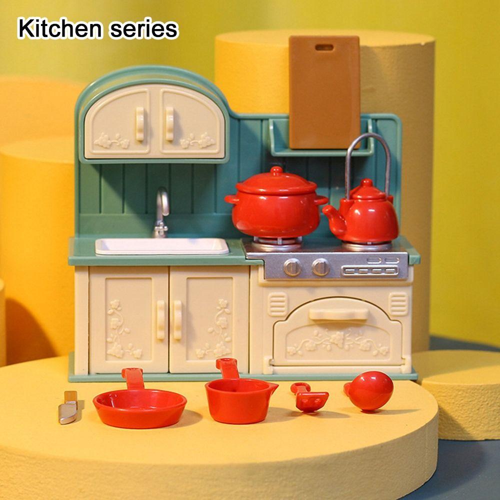 

10 стилей Деревянная декоративная тарелка Миниатюрные модели стульев Игрушки Украшение для кукольного домика Kitchen series