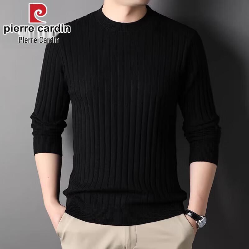 Pierre Cardin Men s Solid Round Neck Knit Sweater L