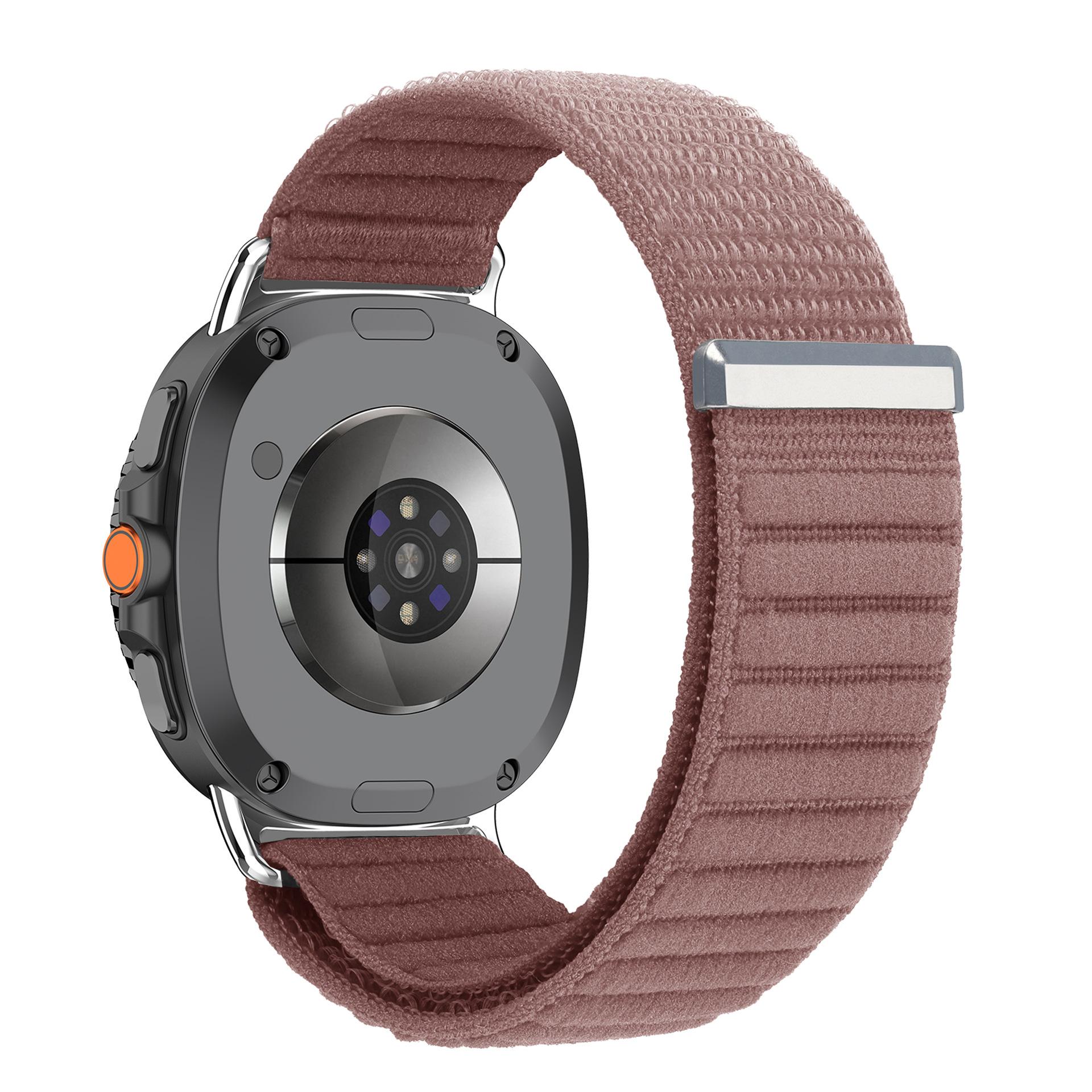 

Нейлоновый ремешок для Samsung Galaxy Watch 8 44 мм 40 мм watch8 Classic Эластичный плетеный регулируемый ремешок-браслет Спортивный correa кофейный