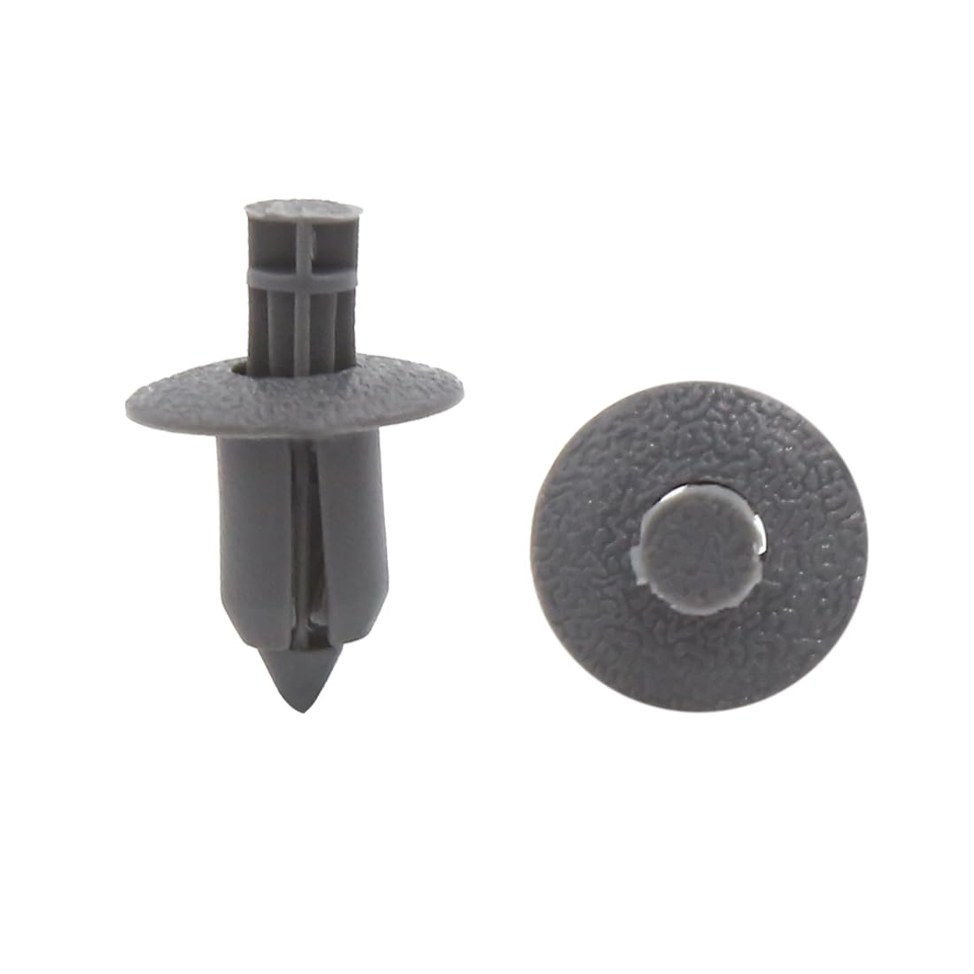 uxcell Clip/Rivet/Zipper 8mm Hole Push Type Gray 30 Pieces 17x25mm серый
