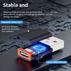 Rugged Metal USB3.0 To Type C Converter with Detachable Lanyard for Seamlessly Smartphones Laptops Connectivity