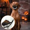 Themed Party Dog Attire Hell Hound Muzzle for Dogs Scary Natural Latex Beast Costume Mask Hellhound Headgear Dogs with Adjustable Straps Halloween