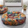 Colorful Bohemian-Style Cotton Linen Floor Cushion: Ethnic Meditation Seat Tatami Mat for B&B