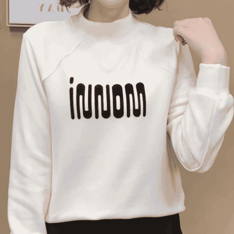 Women's Plus Size Double-Sided Fleece Base Layer Top - Winter Casual Versatile with Half-High Collar