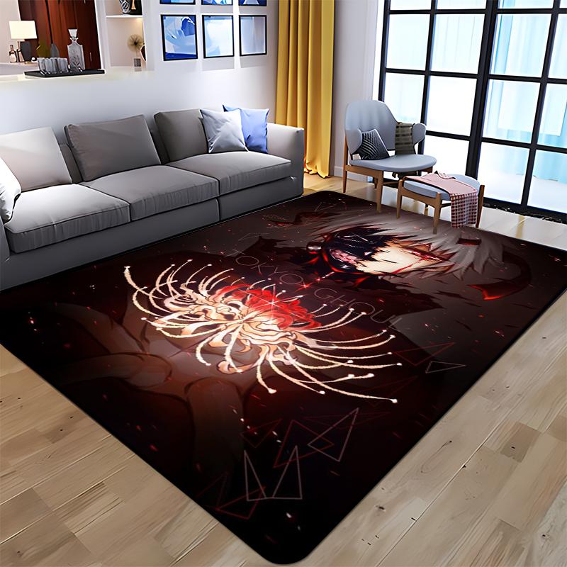 Anime Tokyo Ghoul Kunst Gedruckt Teppich für Wohnzimmer Große Fläche Teppich Weiche Matte E-sports Stuhl Teppiche Alfombra Geschenke Dropshopping