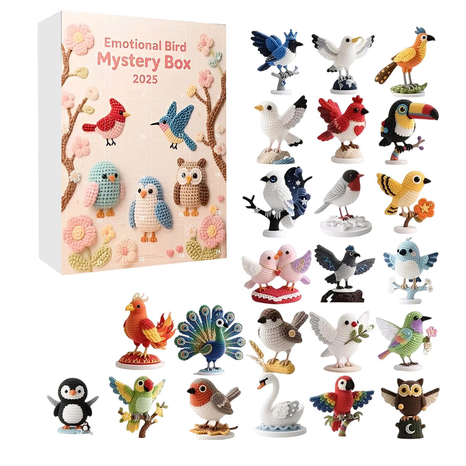 

Emotional Bird Mystery Box 2D Flat Acrylic Ornament Christmas Tree Ornament Suitable For Christmas Decoration One Size