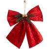Holiday Tree Decorations Christmas Bow Ornament Christmas Decoration 16*20cm Charming Festive Bow Design Elegant Home Decor